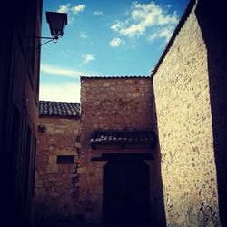 Low angle view of building against sky