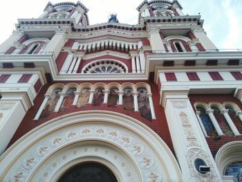 Low angle view of historic building against sky