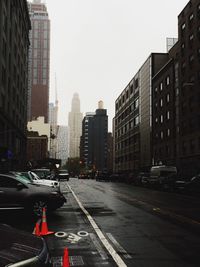 City street with buildings in background