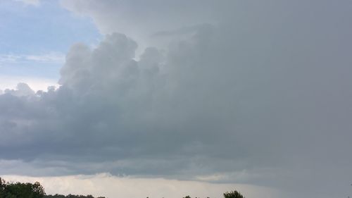 Low angle view of cloudy sky