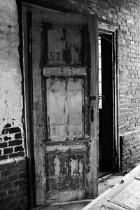 Exterior of abandoned house