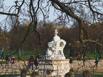 Statue in park