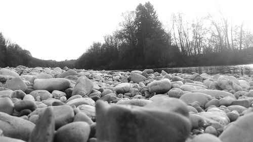 Rocks in sea