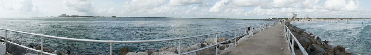 Panoramic view of sea against sky