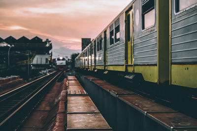 Train on railroad track