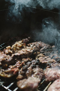 Close-up of food in cooking pan