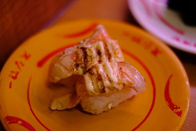 Close-up of noodles in plate