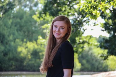 Portrait of young woman