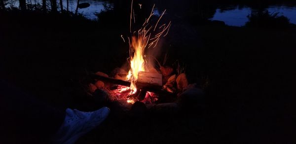 Bonfire at night