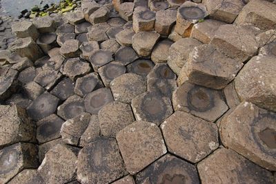 Close-up of stone wall