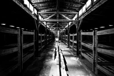 View of empty train