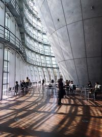 People in museum