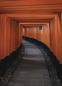 The empty spiritual path in fushimi inari taisha, tokyo
