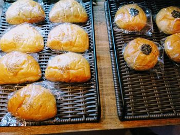 Fresh breads in display