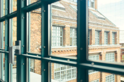 Closed window of house