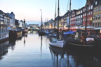 Boats in canal