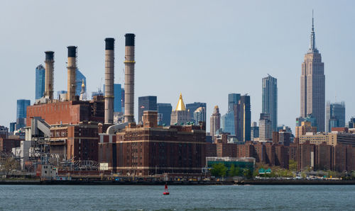 View of modern buildings in city