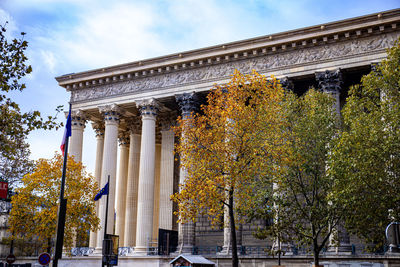 Low angle view of historical building