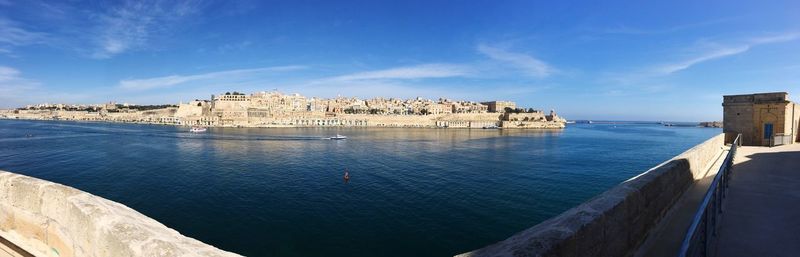 Buildings along river