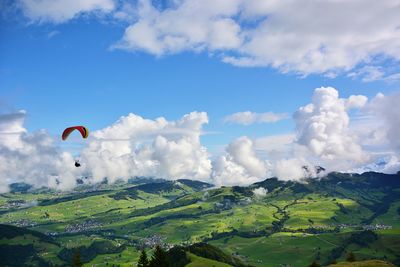 Scenic view of landscape against sky