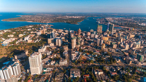 Aerial view of the haven of peace, city of dar es salaam