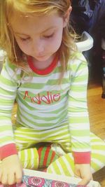 Portrait of cute girl