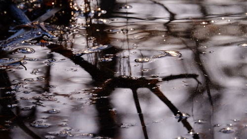 Full frame shot of wet water drops