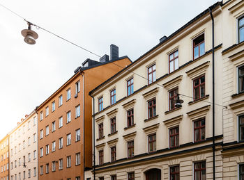 Low angle view of buildings against sky