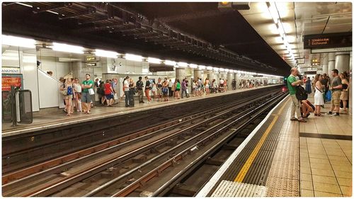 People at subway station