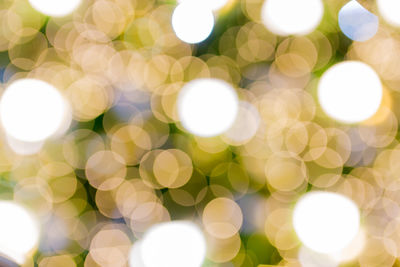 Defocused image of illuminated lights