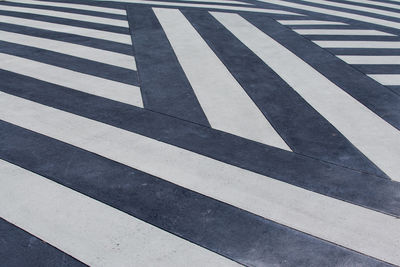 Full frame shot of zebra crossing