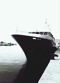 Close-up of boats in water