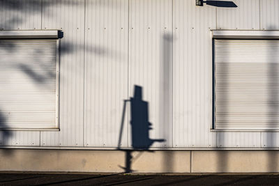 View of shadow on wall