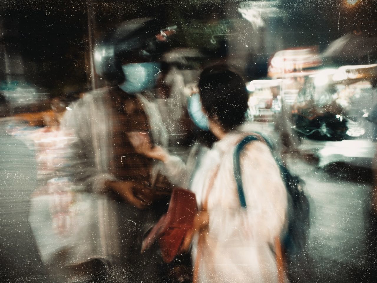 glass, adult, window, transparent, reflection, wet, women, motion, men, group of people, city, indoors, young adult, rain, emotion, blurred motion, lifestyles, waist up, architecture, night, water, digital composite
