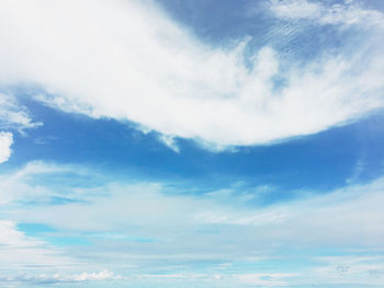 Low angle view of clouds in sky