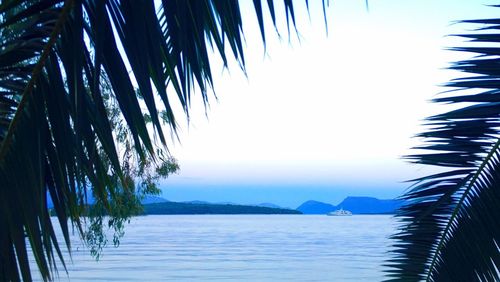 Scenic view of calm sea against sky