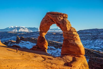 View of rock formations