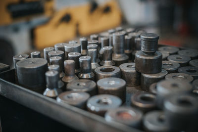 Close-up of machine part