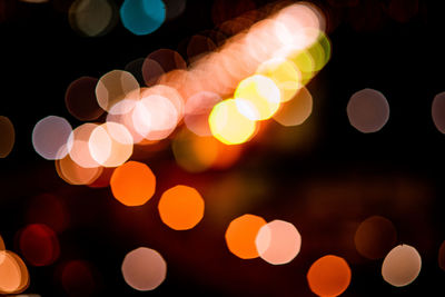 Defocused image of lights at night