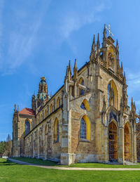 Low angle view of historical building against sky