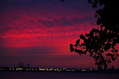 Scenic view of landscape at sunset
