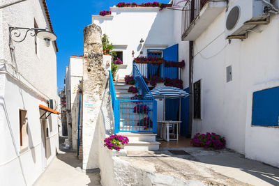 Typical houses in peschici, apulia, italy