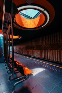 Interior of subway
