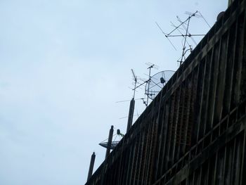 Low angle view of building against clear sky