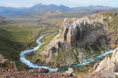 Scenic view of mountains