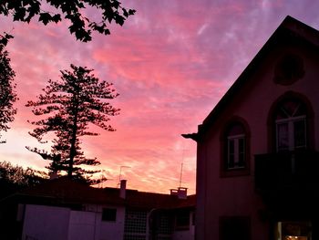 Silhouette of cathedral against sky during sunset