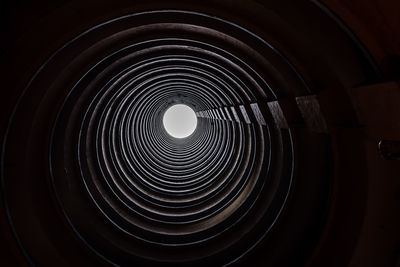 Close-up of spiral staircase