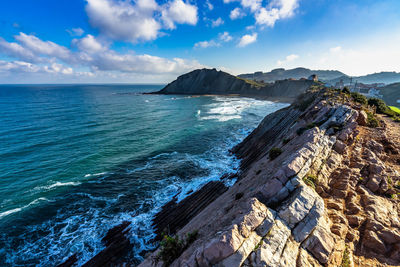 Scenic view of sea against sky