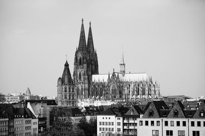 View of tower in city