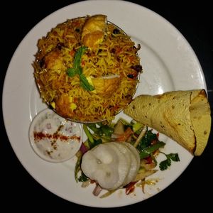 Close-up of food in plate